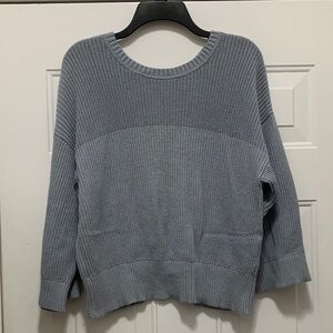 3/$15 CAbi Cotton Blue Crew Neck Sweater Size Medium
